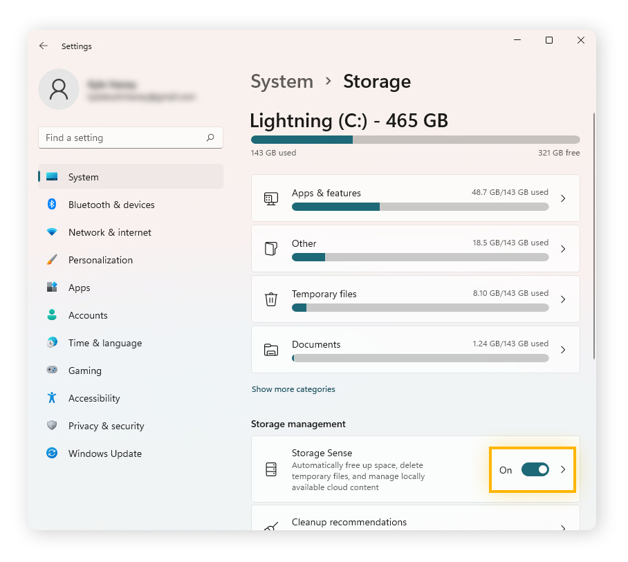 Temp folder windows 10 sale